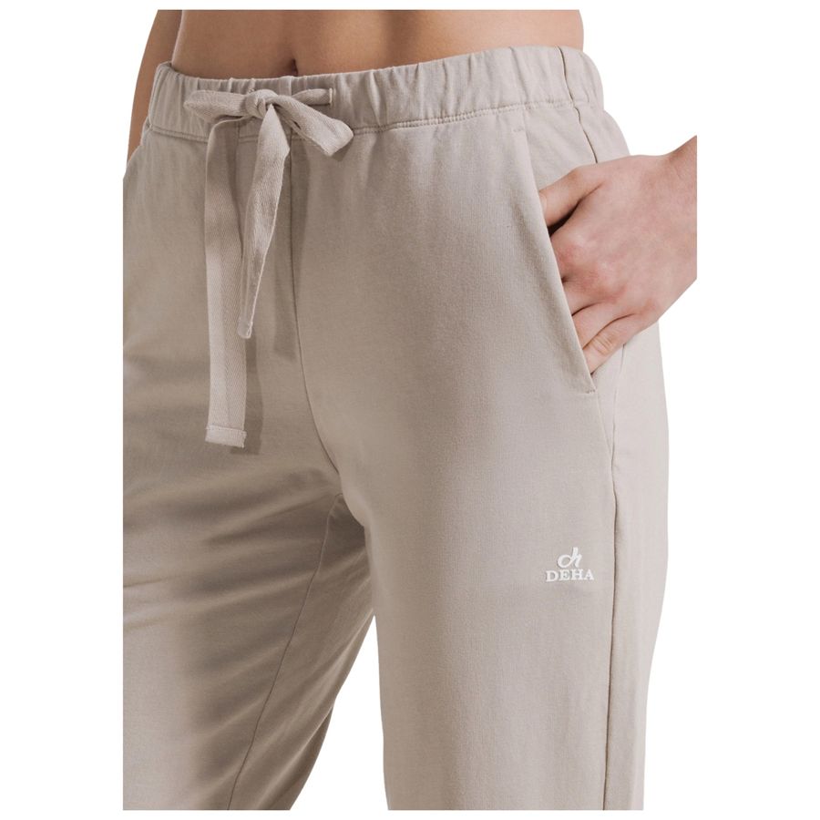 Jogger in tessuto stretch beige da donna Deha | D4225557005